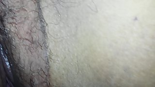 My bbw wife open hairy pussy for you to see