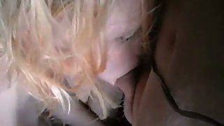Blonde amateur point of view style blow job and cunnilingus