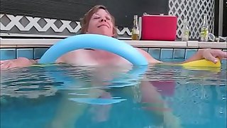 Sniffy Under Water Video Skinny Dipping in Pool