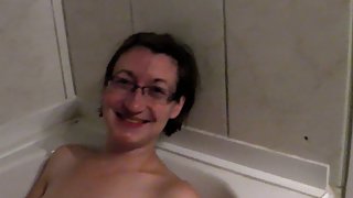 Bathing Time bf wanted to film me having a good soak touching myself