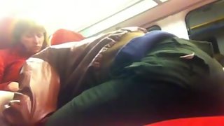 Black Cock on the Train to Putney Blonde Passenger Pussy Lick And Cock Suck