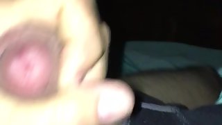 Stroking my dick and wanting to cum which I do soon