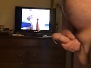 Watching some porn and jerking off.