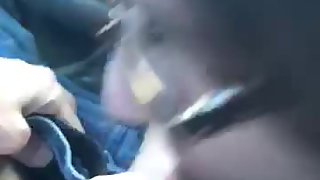 Slut Tiffany Soto Gives a Blowjob in a car