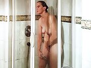 Milf Sandra masturbating in the shower