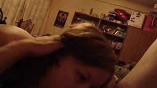 Homemade blowjob video fucking her mouth while while sucks