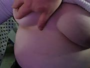 Playing with my wifes tits and nipples she loves it and Is horny