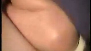 Oiled slut with shaggy tits