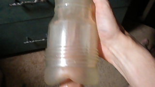 Young Amateur Fleshlight Ice Sex Masturbating With My New Sex Toy