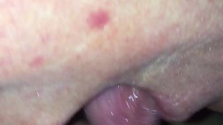 Wife sucking my cock for more cum.
